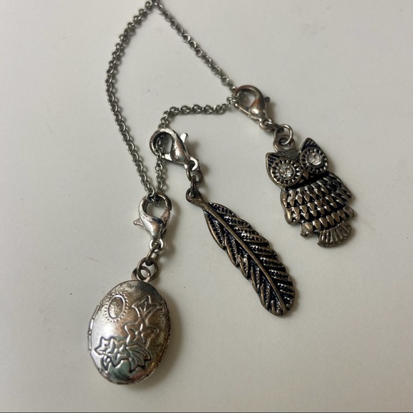 Necklace with Locket & Charms - Picture 1 of 6